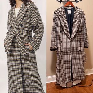 Aritzia Prescott Houndstooth Coat